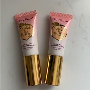 Two Too Faced Primed and Peachy face primers